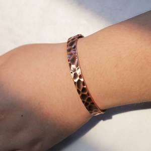 Durable Copper <b>Bracelet</b> With Smooth Edges And Adjustable Shape For Long Lasting Comfortable Use - Product Image 6