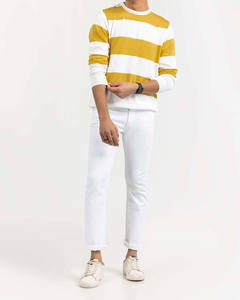 เสื้อสเวตเตอร์คอวีผู้ชายผ้าฝ้ายแท้ 100% สำหรับฤดูหนาว แบบ OEM สั่งทำได้  ถักแบบเรียบ  ผลิตโดยผู้ผลิตเสื้อสเวตเตอร์สำหรับผู้ชาย - Product Image 5