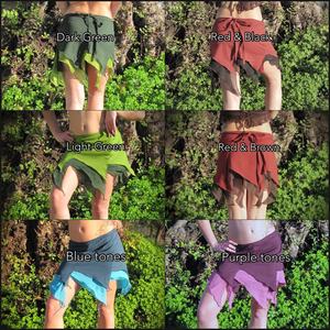 Minifalda Élfica |   Falda Pixie Asimétrica en Capas |   Ropa de Festival de Hadas Bohemias |   Estilo Gótico Bohemio Gitano - Product Image 2