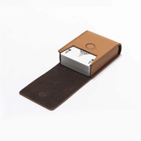 Caja de Almacenamiento de Póquer de Cuero Ecológico de Alta Calidad con Cierre Magnético, Personalizable, de Calidad Profesional, para Fichas de Póquer de Arcilla Individuales
