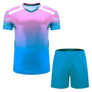 Conjunto de Camiseta de Fútbol Unisex, Cuello en V, Manga Corta, Absorbe la Humedad, Transpirable, Secado Rápido, Ajuste Atlético, para Adultos, Todas las Temporadas - Product Image 1