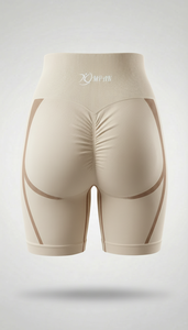 กางเกงขาสั้นออกกำลังกายเอวสูง ระบายอากาศดี สไตล์สตรีทแวร์ ยกกระชับสะโพก ไร้ตะเข็บ เหมาะสำหรับออกกำลังกายและฟิตเนสสำหรับผู้หญิง - Product Image 5