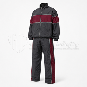 Ensemble coupe-vent d'hiver, couleur unie, couleurs personnalisées, design 2 en 1, respirant, fermeture éclair, fin, grande taille, vente en gros - Product Image 3