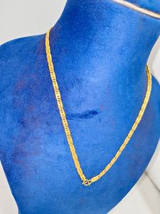 Collier chaîne de créateur en or jaune 22 carats |   Chaîne en or massif certifiée pour hommes et femmes |   Bijoux en gros - Product Image 2