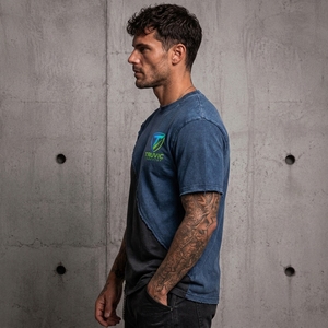 Men Casual Distressed <b>T</b> <b>Shirt</b> Lightweight Cotton Material Faded Finish Breathable Construction Comfortable Fit Everyday Street - Product Image 4