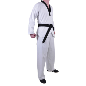 Nueva Llegada, Servicio OEM, Uniformes de Taekwondo 100% Poliéster Transpirable, Corte Ajustado, Logotipo Personalizado en la Parte Delantera, Venta al Por Mayor - Product Image 2