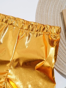 กางเกงขาสั้นสีเมทัลลิกสำหรับเด็กชายหญิง2-14ชุดเชียร์ลีดเดอร์ชุดฝึกซ้อมร่วมสมัยสำหรับการแสดงยิมนาสติก - Product Image 3