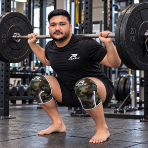 Manchons de soutien du genou personnalisés pour l'entraînement en force, la musculation, le sport, le fitness, la gym, la compression – Fournisseur d'usine OEM - Product Image 4
