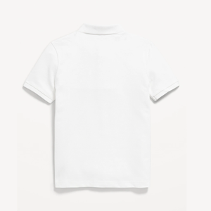 Unisex Kids Short Sleeve High Quality Jersey Fabric Custom Logo <b>White</b> School Uniforms <b>Polo</b> Shirts - Product Image 2
