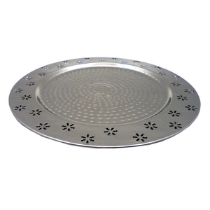 Plato de Presentación de Acero Inoxidable Pulido, Estilo Moderno, para Restaurantes, Hoteles, Clubes, Recepciones, Decoración de Mesa para Fiestas - Product Image 1