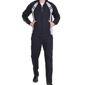 Ensemble de jogging deux pièces imprimé pour homme – Motif uni, vêtements de sport hiver, écologiques, coupe-vent, respirants, tenues décontractées - Product Image 1