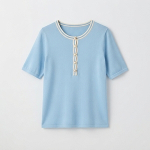Camiseta de Mujer de Alta Calidad, Ecológica, con Bordado, Manga Corta, Secado Rápido, Cuello Redondo, Estilo Casual, Precio al por Mayor, Última Moda - Product Image 2