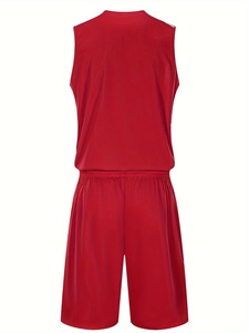 Maillots et shorts de basketball réversibles de qualité supérieure, vêtements de sport, football, 100% polyester, service OEM disponible, séchage rapide - Product Image 4