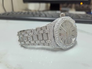 นาฬิกาข้อมือผู้ชาย JIYA Classic VVS Moissanite ระบบจักรกล สแตนเลสสตีล หรูหรา แฟชั่น สปอร์ต หน้าปัดอนาล็อก กลไก MIYOTA ระบบอัตโนมัติ แสดงวันที่ - Product Image 2