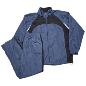 Chándal Reversible 2 en 1 para Hombre con Bloques de Color, Ecológico, Cremallera Completa, Cuello Redondo, Estilo Vintage, 100% Nylon Ligero - Product Image 1