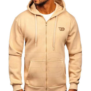 Sudaderas con capucha y cremallera para hombre, de algodón, con estampado personalizado, estilo urbano, para gimnasio, al por mayor - Product Image 4