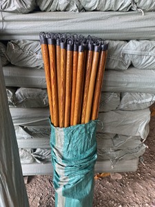 Durable Simple Wooden Broom Stick with PVC Coating for Broom and <b>Mop</b> <b>Handles</b> Floor Cleaning Tool wooden grain PVC coated - Product Image 5