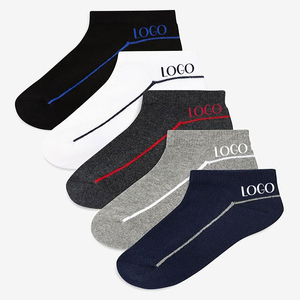 Oem Custom Logo Designer Unisex Crew Autumn Print Bottom Terry Breathable Eco-Friendly Grip <b>Running</b> Sports <b>Socks</b> - Product Image 6