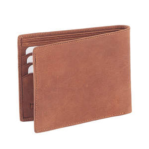 Cartera de Cuero Genuino Personalizada, Tarjetero para Hombre, Nuevo Diseño Moderno Vintage, Corto, RFID, Minimalista, Multifuncional - Product Image 3