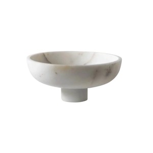 Bol à fruits en marbre noir sur trois pieds, en pierre naturelle, bol de luxe sur piédestal, centre de table pour la décoration de la maison et des hôtels - Product Image 3