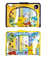 Set de Papelería de PVC de Pokémon Pikachu, Útiles Escolares, Lápiz, Borrador, Cuaderno, Anime, Dibujos Animados, Regalo para Estudiantes, Venta al Por Mayor