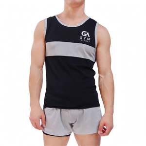 GYM ACTIVE ENTERPRISES Unisex 100% Cotton Vintage Knitted <b>Tank</b> <b>Top</b> & Custom Vest for Fitness Gym Wear Stonewashed Breathable - Product Image 1