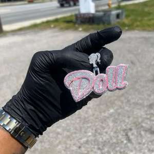 Bijoux de luxe Hip Hop Ice Out Zircon grand coeur pendentif pavé Bling collier pour hommes et femmes à la mode Rap déclaration - Product Image 3