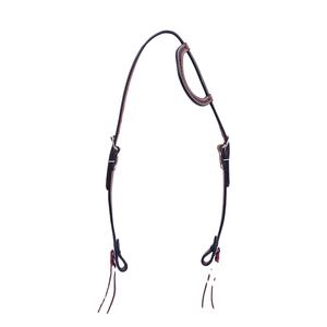 Cabecera de caballo de una oreja con cuentas de cuero de vaca de calidad superior, duradera, elegante y cómoda para montar - Product Image 1