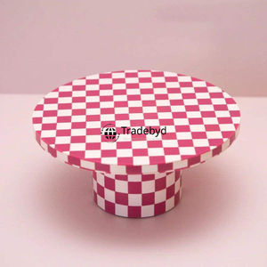 ฐานวางเค้กฝังกระดูกทำมือสุดหรู ของตกแต่งโต๊ะสวยงาม Tradebyd - Product Image 3