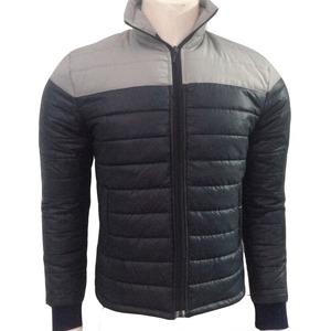 Blouson bombardier matelassé d'hiver décontracté taille XL pour hommes haute qualité, respirant, soie, polyester, motif tricoté, fermeture éclair de cheval, OEM - Product Image 3