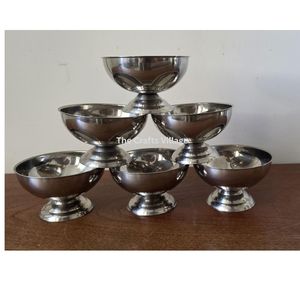 Stainless Steel Polished Eco-Friendly Modern <b>Bowls</b> <b>for</b> Smoothie <b>Dessert</b> Ice Cream-Restaurant Household Party Use - Product Image 3