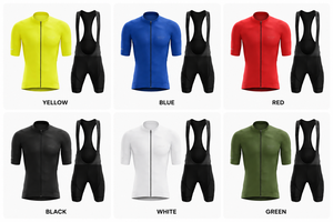 Ensemble de maillot et de short de cyclisme personnalisés |   Tissu respirant à séchage rapide en Spandex/Coton 220g |   Nom d'équipe personnalisé |   Vente en gros OEM numérique - Product Image 6