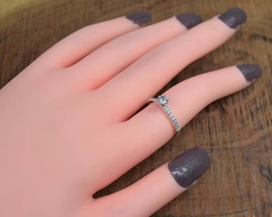 Anillo de Plata de Ley 925 con Circonita Cúbica, Joyería Elegante Hecha a Mano, Anillo de Moda al por Mayor para Mujer, Regalo - Product Image 4