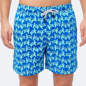 Shorts de bain pour hommes respirants à sublimation, taille personnalisée, séchage rapide, avec logo imprimé, pour l'été et la plage - Product Image 1