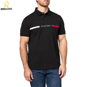 Chemises polo décontractées à manches courtes pour hommes, coupe classique, avec logo sur la poitrine - Product Image 3