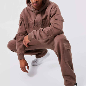 2026 Custom <b>Embroidery</b> Patch Zip-up Sun Faded Distressed Acid Wash 100% Cotton Vintage Hooded Tracksuits Winter Heavyweight <b>Set</b> - Product Image 5