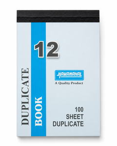 Hawamahal Duplicate <b>Book</b> 100 + 100 CARBON Pages ( 22X14CM ) Duplicate <b>Book</b> 100 ruled + 100 Plain Pages (White) - Product Image 1