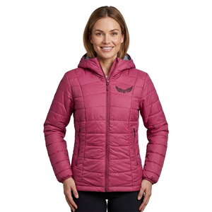 Veste à capuche rose avec logo brodé, fermeture éclair, vêtements décontractés d'hiver, unisexe, coupe standard - Product Image 5