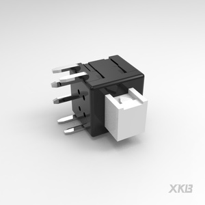 Interrupteur à bouton-poussoir à verrouillage à angle droit XKB Connection XKB5858-Z-E-75 5.8x5.8x7.5mm 100mA 30V Blanc 100 000 cycles Broche PC - Product Image 2