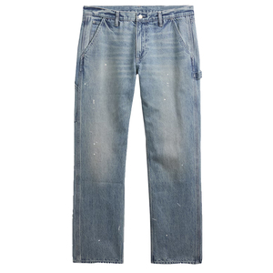 Pantalones Vaqueros de Mezclilla para Hombre Muzamin al por Mayor, Estilo Nuevo de Verano y Otoño, Corte Regular, Casual, Transpirable, Ligero, Lavado Medio, Color Sólido - Product Image 1