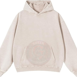 Sudadera con Capucha de Algodón Lavado para Mujer, Suave Felpa Francesa, con Acabado de Inspiración Vintage para un Estilo Urbano Informal - Product Image 3