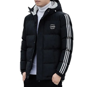 Vestes pour hommes de qualité supérieure-Blouson aviateur coupe-vent Full Zip Winter Warm Padded Coats Outwear OEM ODM style customization logo - Product Image 5