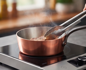 Rose Gold Polish Copper Sauce <b>Pan</b> With Stainless Steel Interior And Metal <b>Handle</b> For Kitchenware And Induction Cookers Use - Product Image 4
