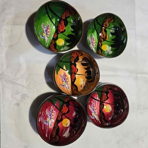 Ensaladera de laca Hathai personalizada de alta calidad, vajilla de diseño múltiple respetuosa con el medio ambiente de coco de Bambú - Product Image 2