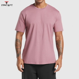Camiseta de algodón para hombre, informal, lisa, de manga corta, para verano, 180g, tejida, con estampado digital, color liso - Product Image 6