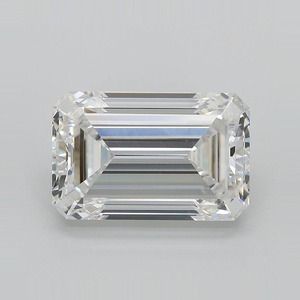 Diamante Cultivado en Laboratorio con Corte Esmeralda de 5.00 Quilates, Color F, Claridad VS1, Certificado, Diamante Suelto para Joyería - Product Image 2