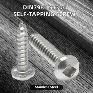 Factory Supply Stainless Steel Self Tapping <b>Screw</b> SS304 Square Drive Pan Head DIN7981 <b>Screw</b> for Hardware Use - Product Image 3