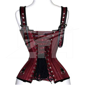 เสื้อคอร์เซ็ทสีตามสั่งสำหรับผู้หญิงไซส์พลัส  คอร์เซ็ทสำหรับใส่ในฤดูหนาว รุ่นใหม่ปี 2026  คอร์เซ็ทหนังเซ็กซี่สไตล์โกธิคแบบรัดตัว มีโครงเหล็กดันทรง - Product Image 2