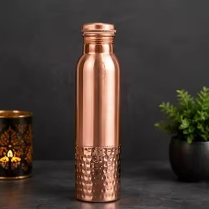 High Quality 1000ml Handcrafted Copper Water <b>Bottles</b> Modern American Style Eco-Friendly by blossom craft india - Product Image 5