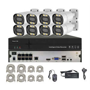 Fabricant 5mp 4k 8mp 4 8 16 canaux HD AI Ip Poe Nvr Kit de système de surveillance et de sécurité pour la maison et l'extérieur avec caméra - Product Image 2